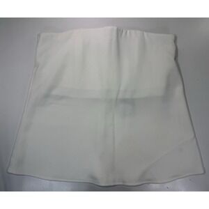 Tuckernuck‎ Top Womens Large Ivory Strapless Crepe Marin Zip Modern NWT